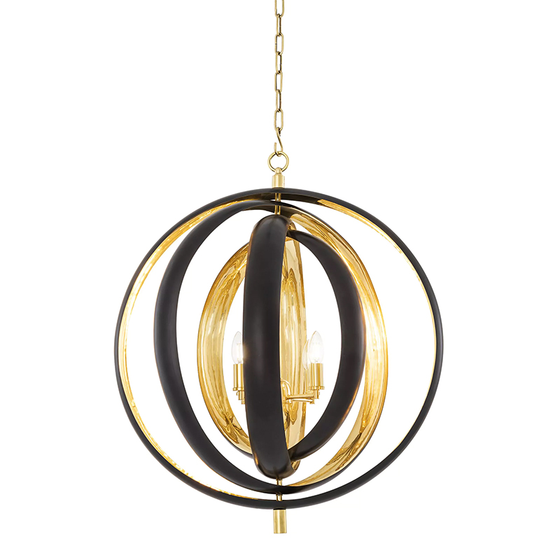 Люстра Eichholtz Chandelier Riley Черный Золотой Люстра Eichholtz Chandelier Riley Черный Золотой в Грозном | Loft Concept