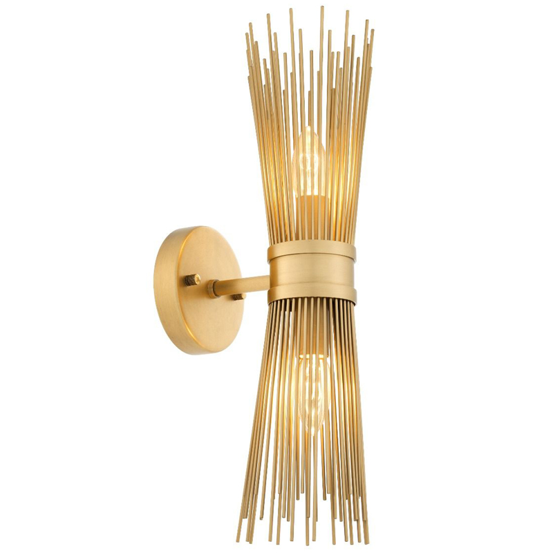 Бра Eichholtz Wall Lamp Romeo Double Латунь Античная полированная Бра Eichholtz Wall Lamp Romeo Double Латунь Античная полированная в Грозном | Loft Concept