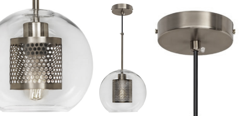 Perforated Vessel Pendant Lamp Nickel Ball - Loft-Concept в Грозном