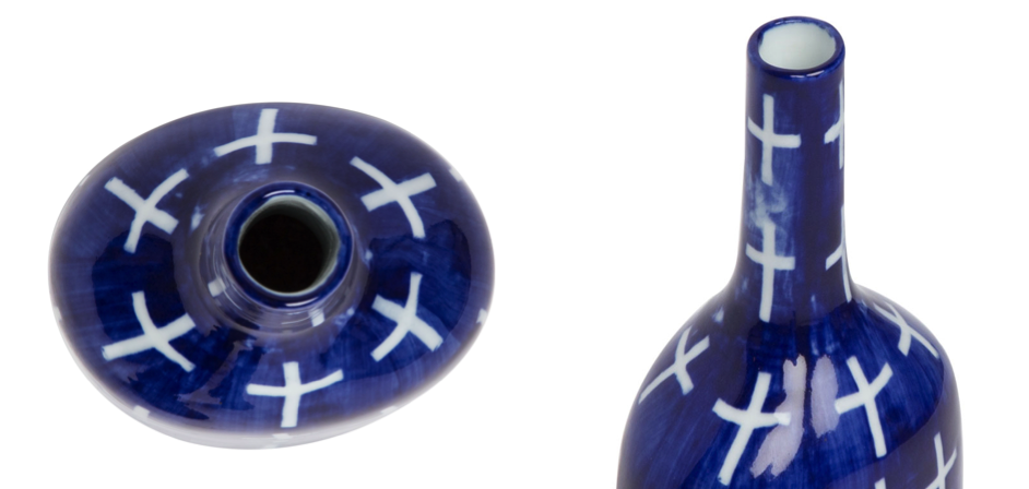 Ваза blue & white ornament Blue Bottle Ваза blue & white ornament Blue Bottle - Loft-Concept в Грозном
