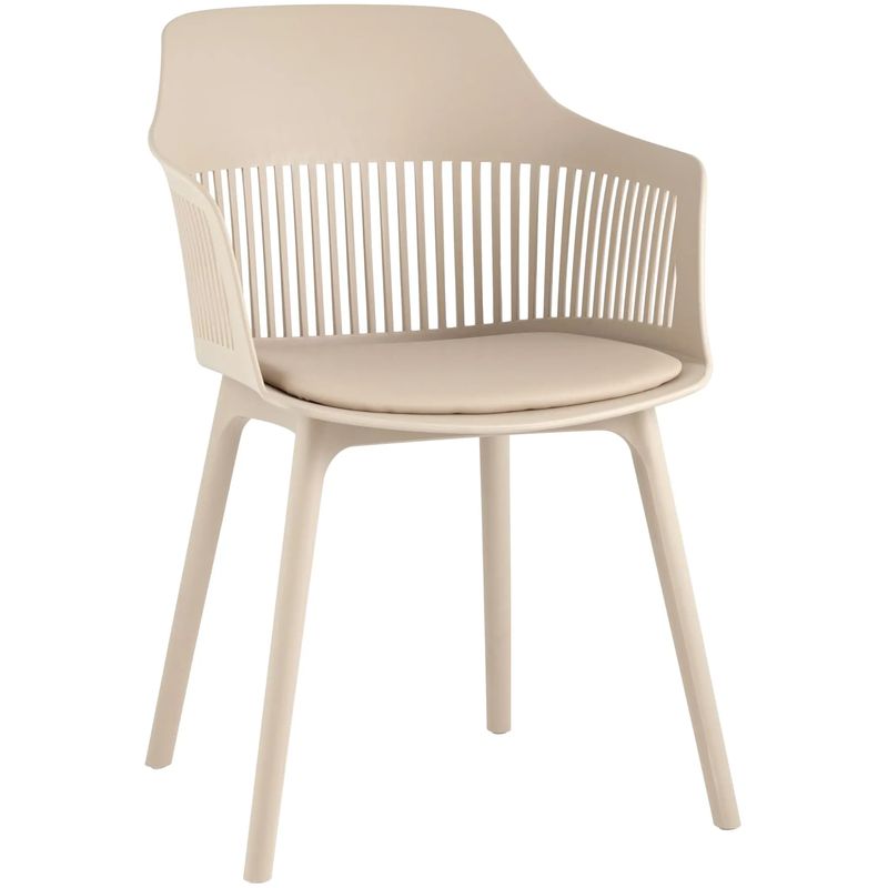 Стул Crocus Chair Бежевый цвет Велюровая подушка Бежевый Стул Crocus Chair Бежевый цвет Велюровая подушка Бежевый в Грозном | Loft Concept
