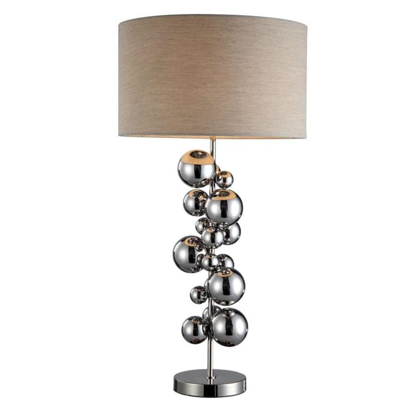 Настольная лампа Chrome Bubbles Table Lamp Темный хром Настольная лампа Chrome Bubbles Table Lamp Темный хром в Грозном | Loft Concept