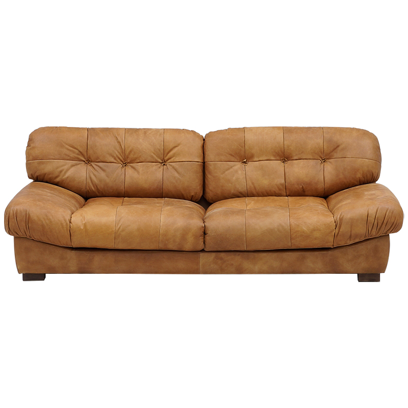 Диван кожаный Harlan Leather Sofa Коричневый в Грозном | Loft Concept 