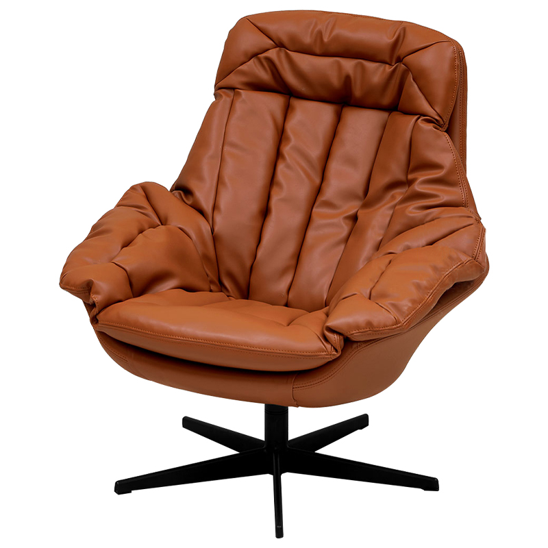 Вращающееся кресло Willard Armchair Коричневый Черный Вращающееся кресло Willard Armchair Коричневый Черный в Грозном | Loft Concept