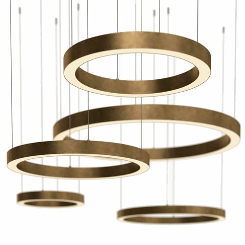 Люстра Light Ring Horizontal von Henge Глянцевое золото Латунь Люстра Light Ring Horizontal von Henge Глянцевое золото Латунь в Грозном | Loft Concept