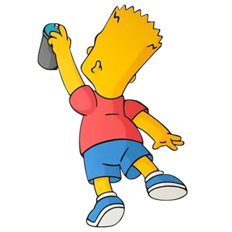 Арт-объект на стену Bart Simpson Мульти Желтый Синий Красный Арт-объект на стену Bart Simpson Мульти Желтый Синий Красный в Грозном | Loft Concept