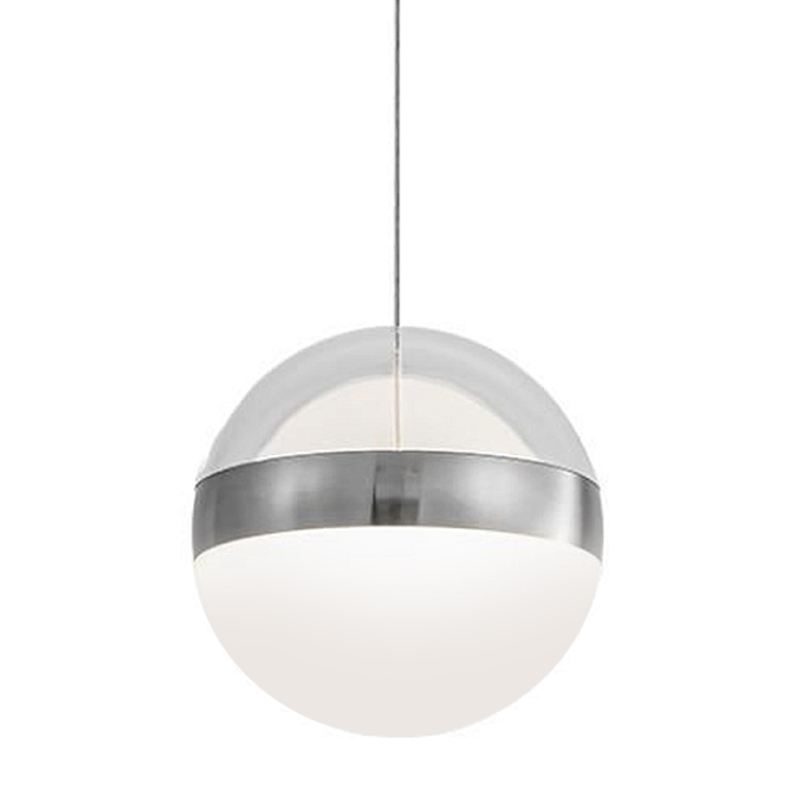 Подвесной светильник светодиодный с шарообразным плафоном 15 см Peggy Futura lamp Черный Прозрачный Молочный Никель Бронза в Грозном | Loft Concept 