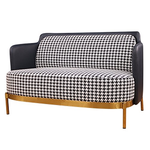 Диван Pied de poule Gray Sofa Черно-белый Латунь Диван Pied de poule Gray Sofa Черно-белый Латунь в Грозном | Loft Concept