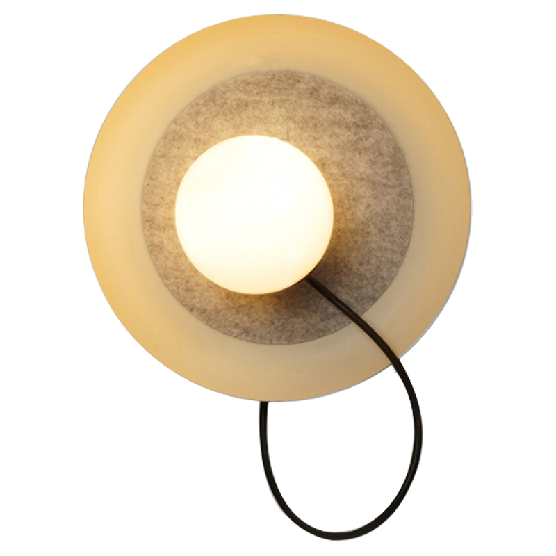 Настенный светильник с магнитными плафоном MARGOTT WALL LAMP Белый Оранжевый Черный в Грозном | Loft Concept 