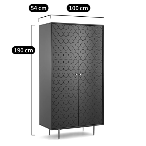 Шкаф двухдверный Scale Ornament Blue Wardrobe Шкаф двухдверный Scale Ornament Blue Wardrobe в Грозном