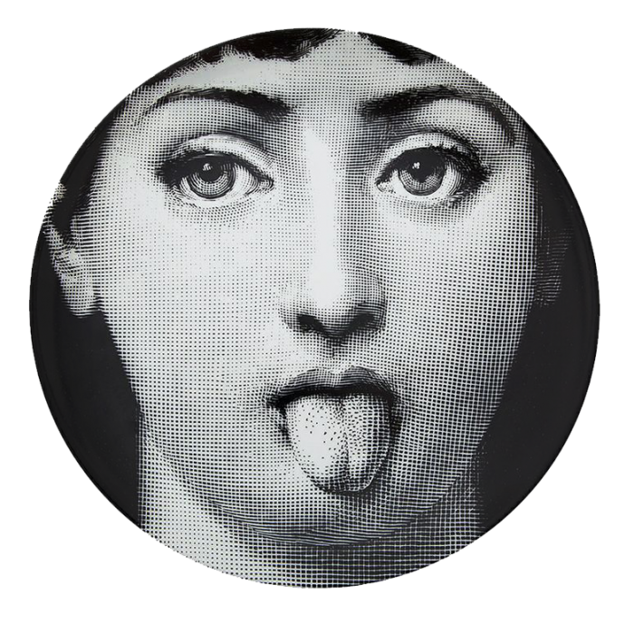 Декоративная тарелка Fornasetti 082 Черный Декоративная тарелка Fornasetti 082 Черный в Грозном | Loft Concept