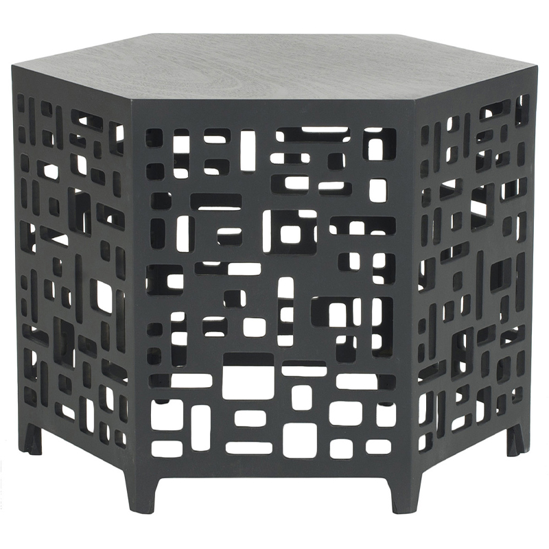 Приставной стол Theon Side Table Black Черный Приставной стол Theon Side Table Black Черный в Грозном | Loft Concept