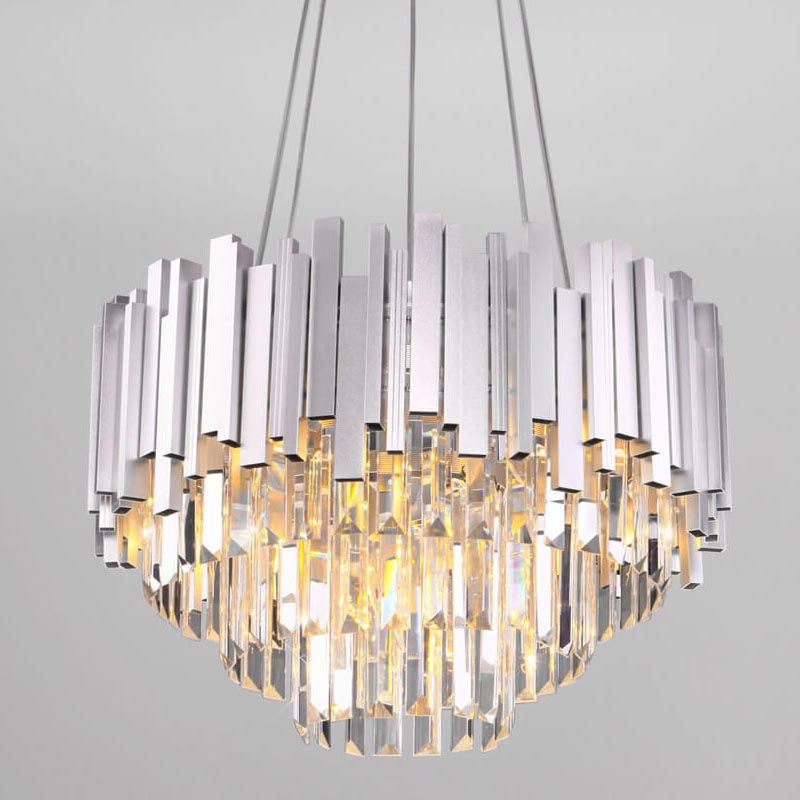 Люстра Lettice Crystal Chandelier Прозрачный (Transparent) Хром Люстра Lettice Crystal Chandelier Прозрачный (Transparent) Хром в Грозном | Loft Concept