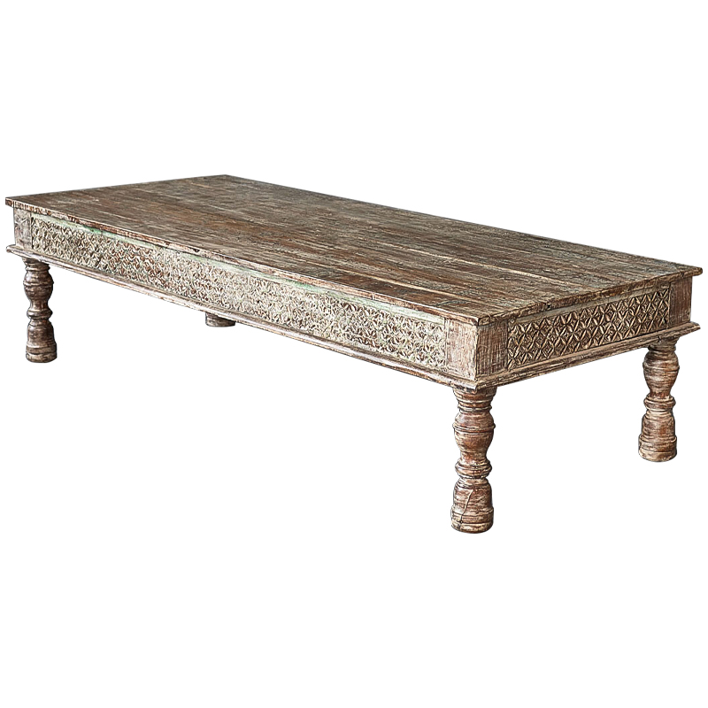 Кофейный стол из массива манго Devina Grey Mango Coffee Table Коричневый винтаж Кофейный стол из массива манго Devina Grey Mango Coffee Table Коричневый винтаж в Грозном | Loft Concept