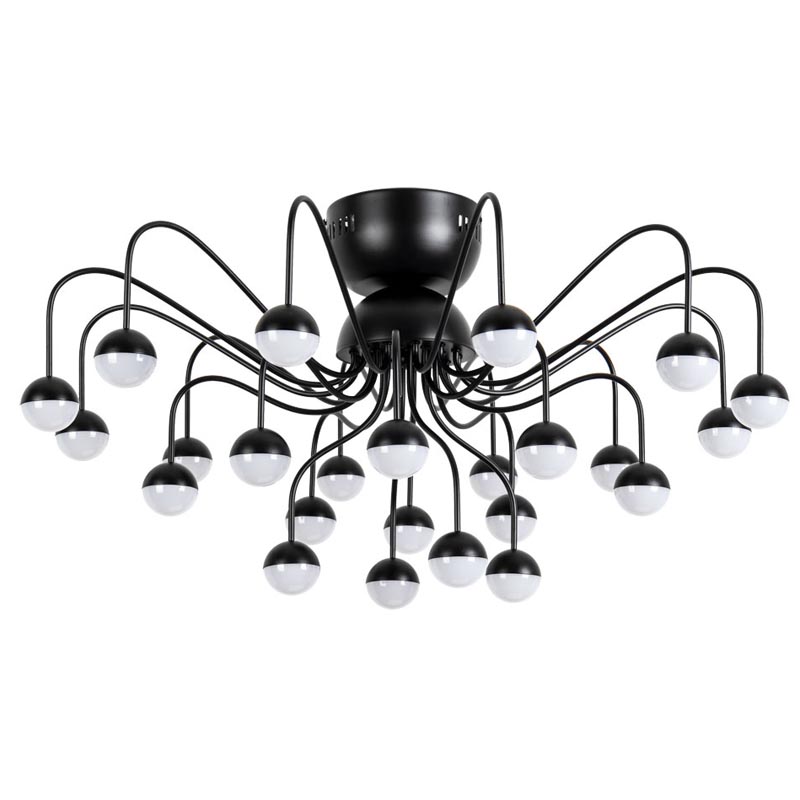Потолочная люстра Vilelme Chandelier black Черный Потолочная люстра Vilelme Chandelier black Черный в Грозном | Loft Concept