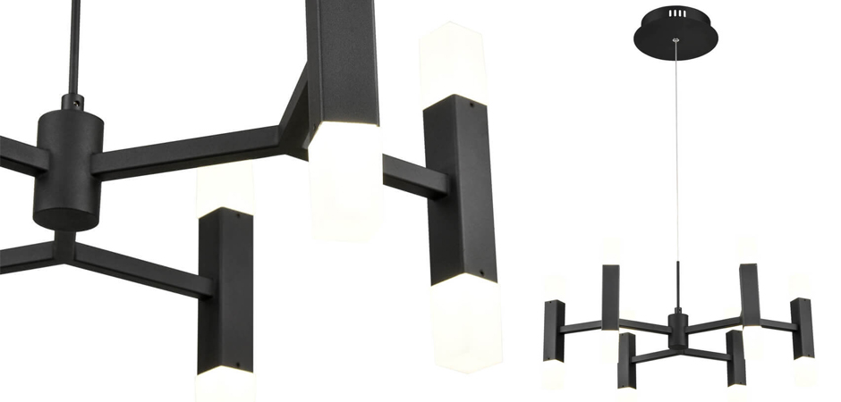 Люстра Rigor & Conciseness Lighting Angular Plafond Black Люстра Rigor & Conciseness Lighting Angular Plafond Black - Loft-Concept в Грозном