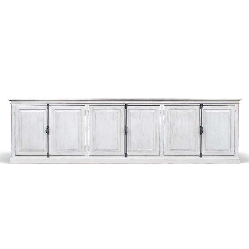 Комод длинный в стиле прованс Haldor Provence HARMONIE Glacier White Белый Белый Комод длинный в стиле прованс Haldor Provence HARMONIE Glacier White Белый Белый в Грозном | Loft Concept