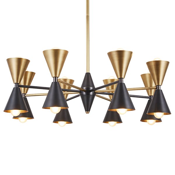 Люстра CAIRO CHANDELIER BLACK AND GOLD Золотой Черный Люстра CAIRO CHANDELIER BLACK AND GOLD Золотой Черный в Грозном | Loft Concept