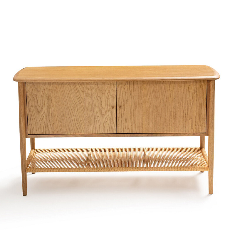 Комод с 2-мя дверцами и полкой из пеньковой веревки Espen Chest of drawers Светлый дуб Комод с 2-мя дверцами и полкой из пеньковой веревки Espen Chest of drawers Светлый дуб в Грозном | Loft Concept