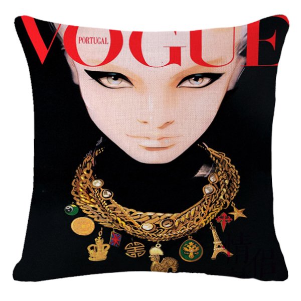 Декоративная подушка VOGUE I Мульти Черный Красный Декоративная подушка VOGUE I Мульти Черный Красный в Грозном | Loft Concept