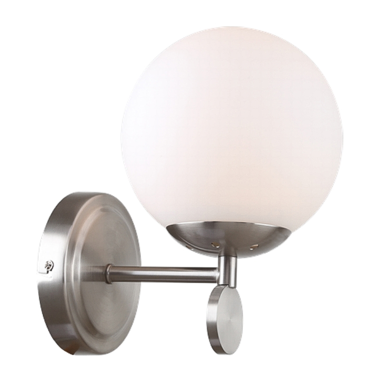 Бра Kyran Nickel Wall Lamp Никель Белый Бра Kyran Nickel Wall Lamp Никель Белый в Грозном | Loft Concept