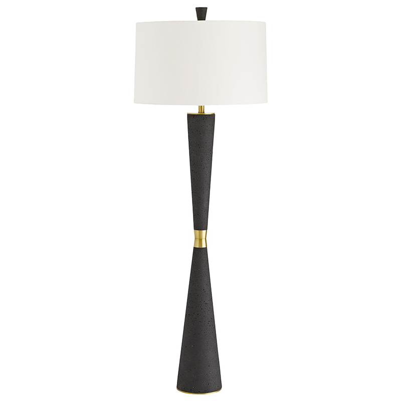 Торшер Arteriors GROM FLOOR LAMP Золотой Белый Черный Торшер Arteriors GROM FLOOR LAMP Золотой Белый Черный в Грозном | Loft Concept