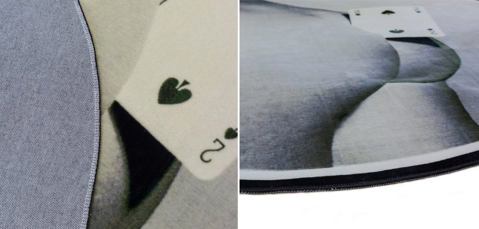 Ковер Seletti Round Rug Two of Spades Ковер Seletti Round Rug Two of Spades - Loft-Concept в Грозном