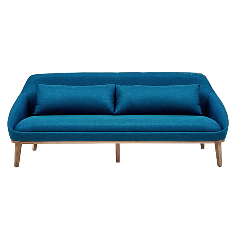 Двухместный диван Sea Basin Sofa Синий Древесина Двухместный диван Sea Basin Sofa Синий Древесина в Грозном | Loft Concept