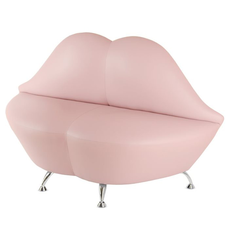 Диван в форме губ Pink Lips Розовый (Rose) Хром Диван в форме губ Pink Lips Розовый (Rose) Хром в Грозном | Loft Concept