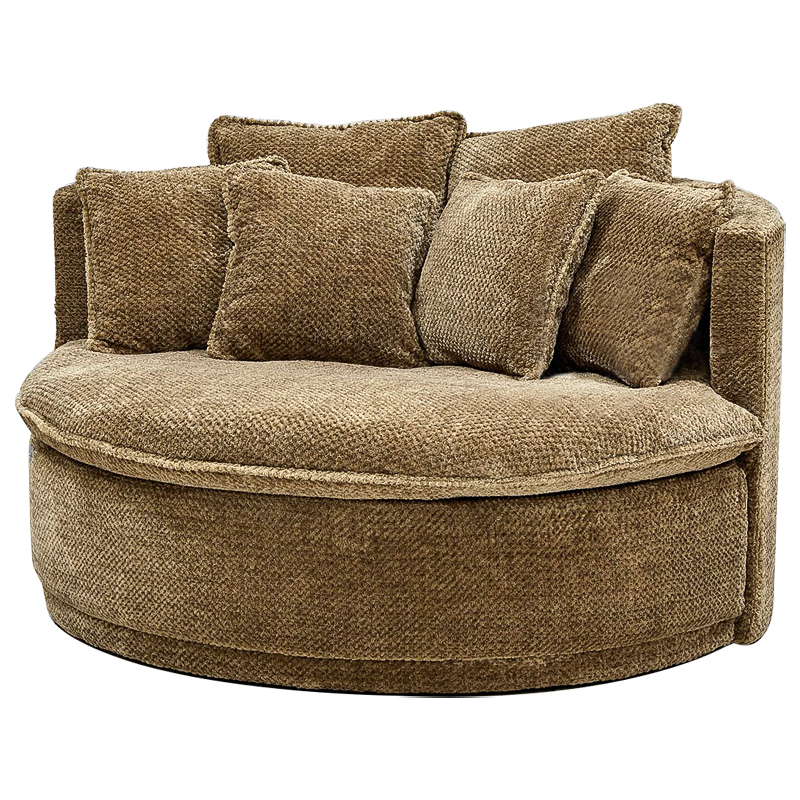 Кушетка круглая Endeavor Chair Коричневая Коричневый Кушетка круглая Endeavor Chair Коричневая Коричневый в Грозном | Loft Concept