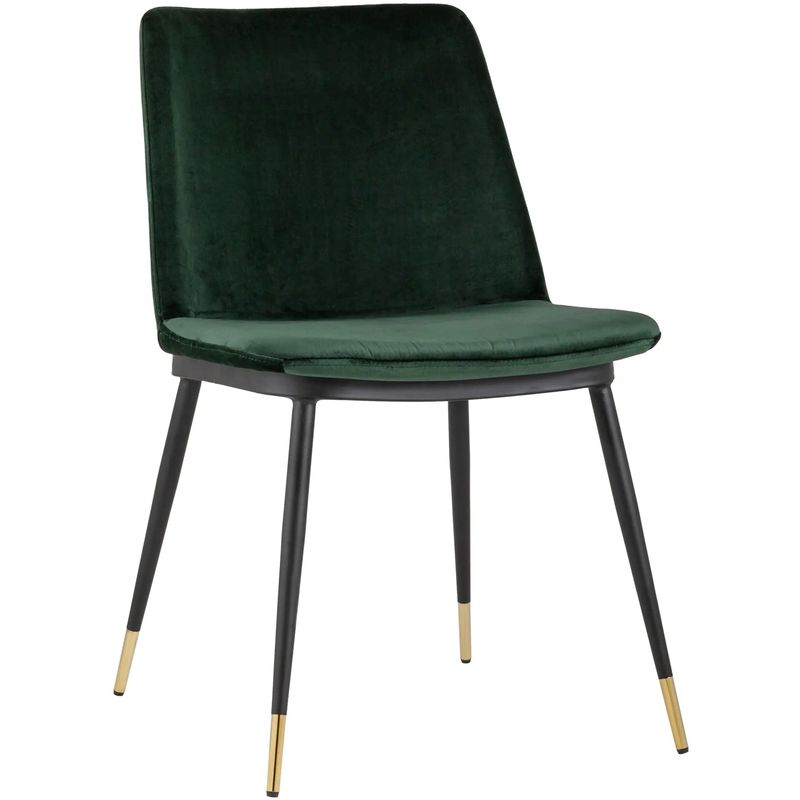 Стул Melissa Chair Зеленый Велюр Зеленый Черный Стул Melissa Chair Зеленый Велюр Зеленый Черный в Грозном | Loft Concept