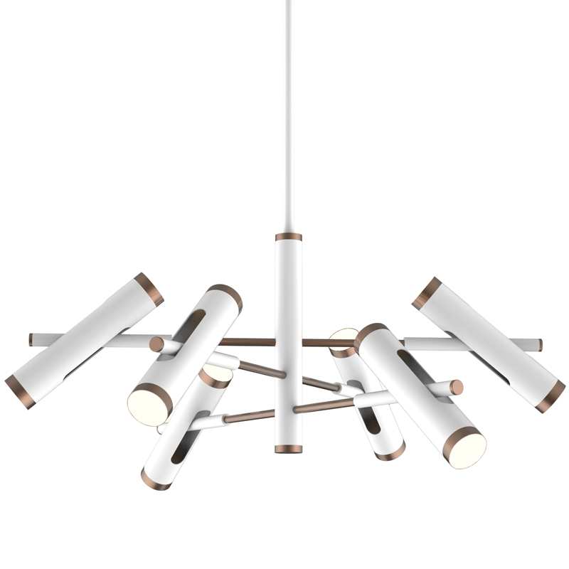 Люстра Rainer Chandelier white Белый Золотой Люстра Rainer Chandelier white Белый Золотой в Грозном | Loft Concept
