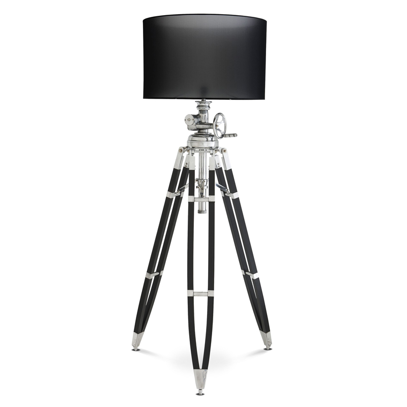 Торшер Eichholtz Floor Lamp Royal Marine Black Черный Алюминий Торшер Eichholtz Floor Lamp Royal Marine Black Черный Алюминий в Грозном | Loft Concept