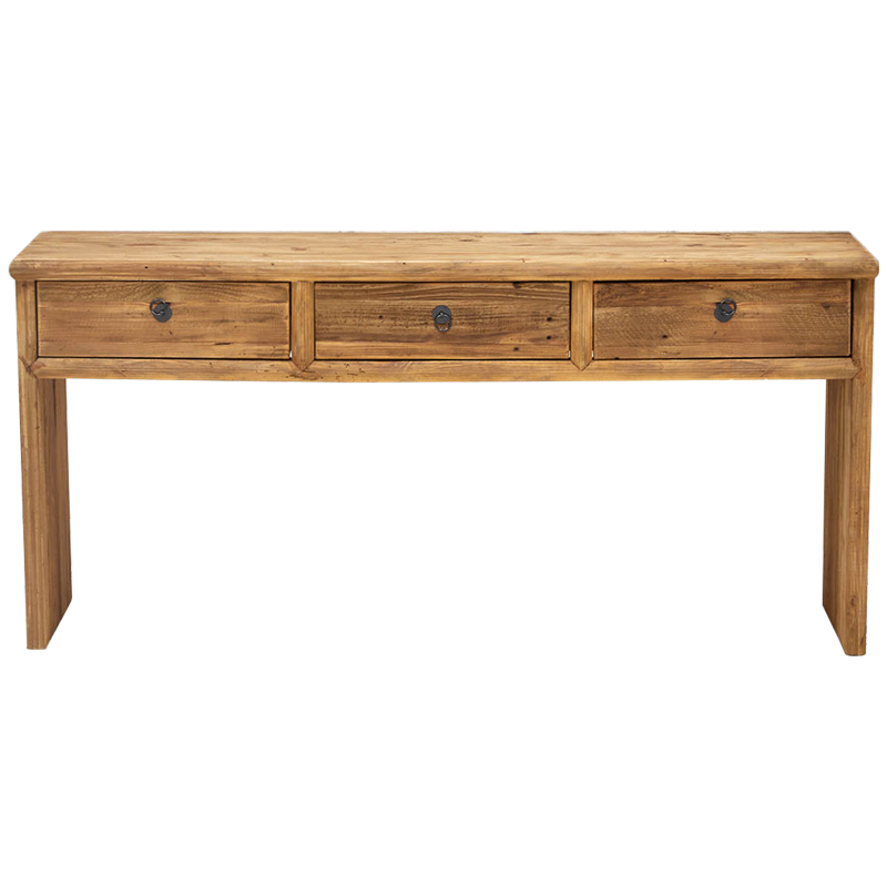 Деревянная консоль с 3-мя ящиками Gillian Wood Console Коричневый Древесина Деревянная консоль с 3-мя ящиками Gillian Wood Console Коричневый Древесина в Грозном | Loft Concept