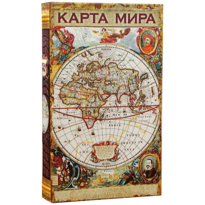 Шкатулка-книга с сейфом Историческая Карта XVII Мульти Шкатулка-книга с сейфом Историческая Карта XVII Мульти в Грозном | Loft Concept
