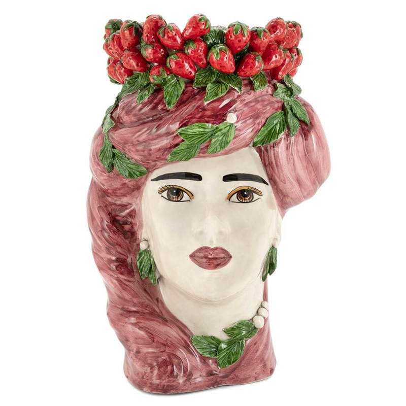 Ваза VASE STRAWBERRIES HEAD LADY BIG Red Бургундский красный Ваза VASE STRAWBERRIES HEAD LADY BIG Red Бургундский красный в Грозном | Loft Concept