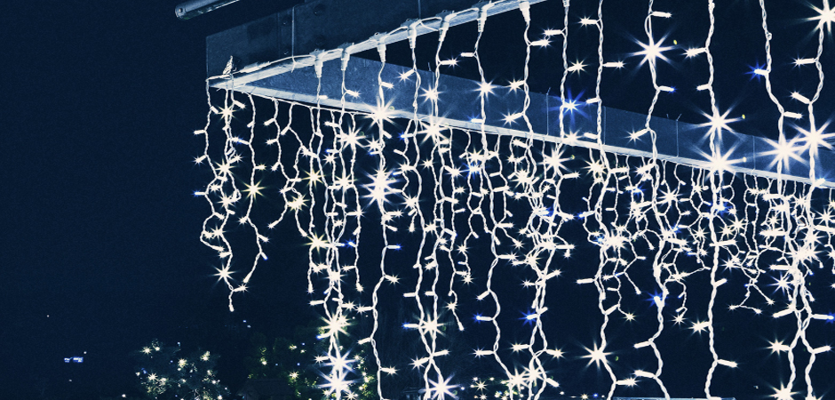 Светодиодная Гирлянда-Бахрома с Белым светом - Loft-Concept в Грозном