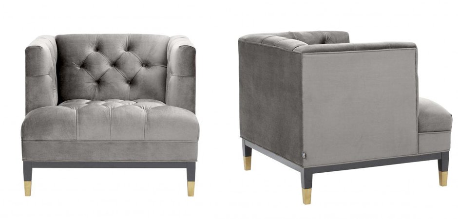 Кресло Eichholtz Chair Castelle Grey Кресло Eichholtz Chair Castelle Grey - Loft-Concept в Грозном