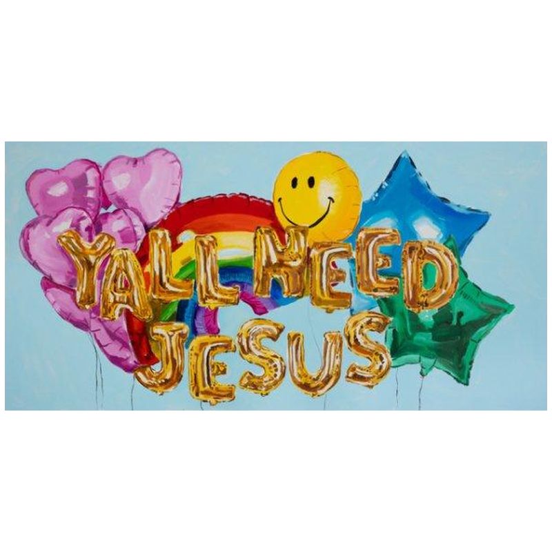 Картина Yall Need Jesus Мульти Картина Yall Need Jesus Мульти в Грозном | Loft Concept