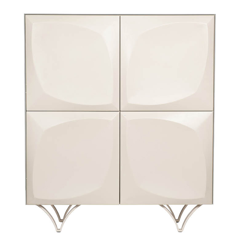Комод с рельефным фасадом White Orchid Белый Белый Комод с рельефным фасадом White Orchid Белый Белый в Грозном | Loft Concept