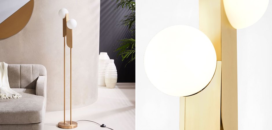 Торшер Two ball floor lamp Торшер Two ball floor lamp - Loft-Concept в Грозном
