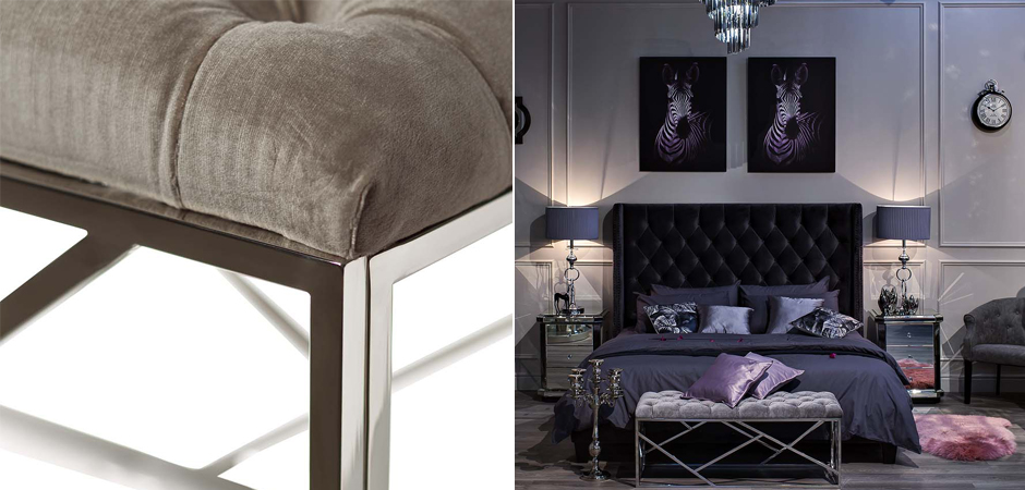 Банкетка Serene Furnishing Chromium Top Банкетка Serene Furnishing Chromium Top - Loft-Concept в Грозном