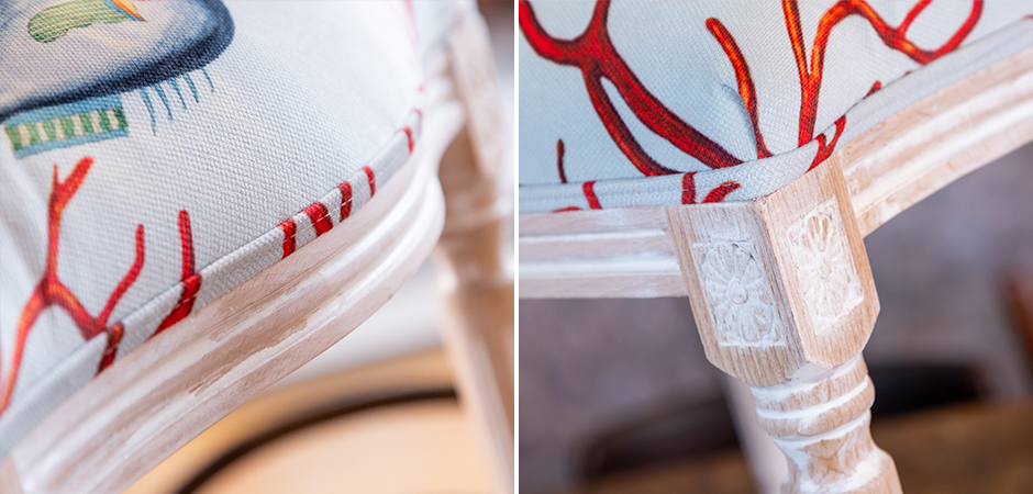 Мягкий стул Seabed Print - фото №1