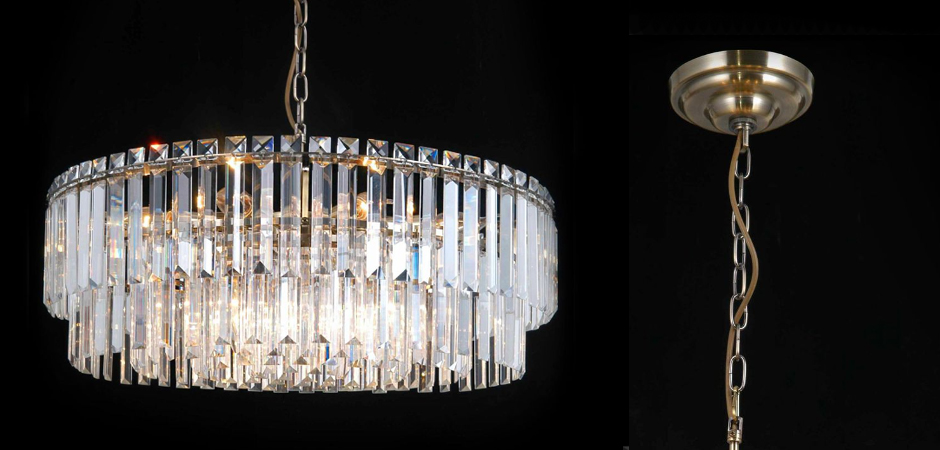 Люстра Odeon Chandelier Прозрачное Стекло диаметр 62 Люстра Odeon Chandelier Прозрачное Стекло диаметр 62 - Loft-Concept в Грозном