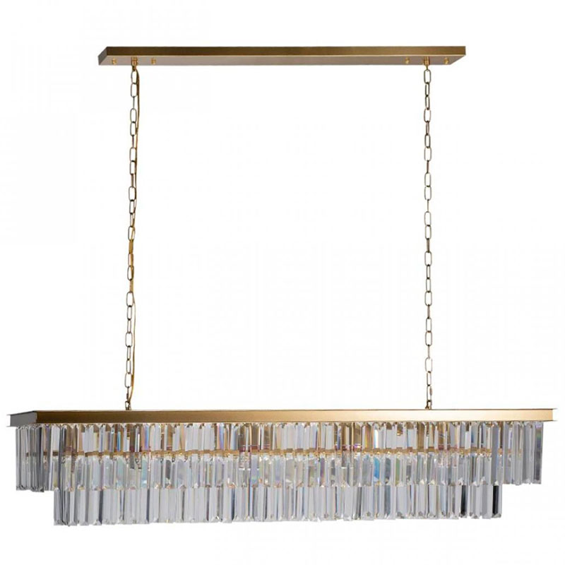 Прямоугольная Люстра RH 1920s Odeon GOLD iron Прозрачное Стекло Длина 120 см Золотой Прозрачное Стекло Прямоугольная Люстра RH 1920s Odeon GOLD iron Прозрачное Стекло Длина 120 см Золотой Прозрачное Стекло в Грозном | Loft Concept