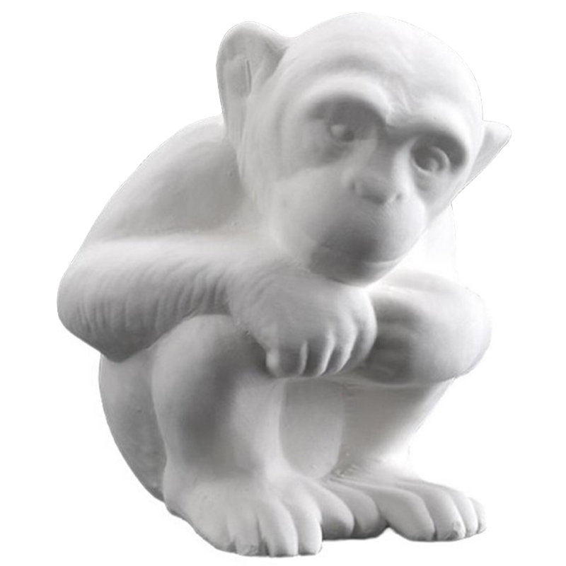 Статуэтка Abhika Monkey White Белый Статуэтка Abhika Monkey White Белый в Грозном | Loft Concept