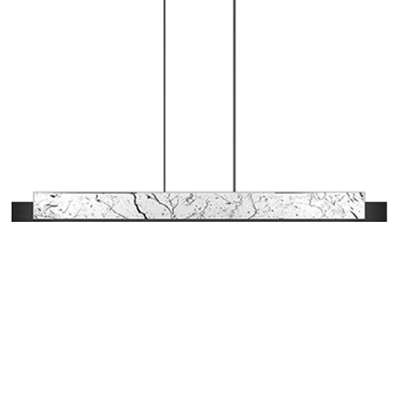 Люстра Leonce Marble Linear Chandelier White Черный Белый Мрамор Bianco Люстра Leonce Marble Linear Chandelier White Черный Белый Мрамор Bianco в Грозном | Loft Concept
