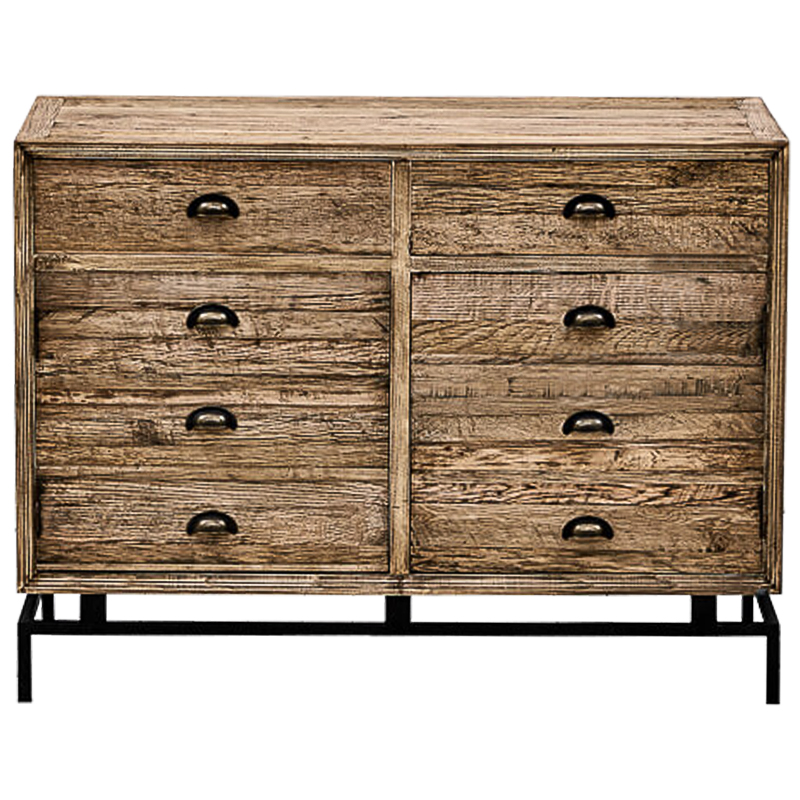 Комод деревянный в стиле Лофт Eligio Wood Commode Коричневый Черный Комод деревянный в стиле Лофт Eligio Wood Commode Коричневый Черный в Грозном | Loft Concept