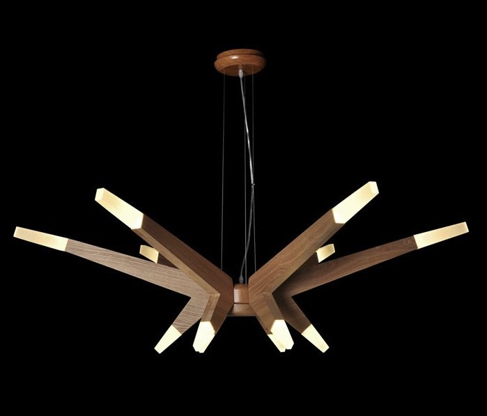 Люстра Wooden Glowworm Star Люстра Wooden Glowworm Star в Грозном | Loft Concept