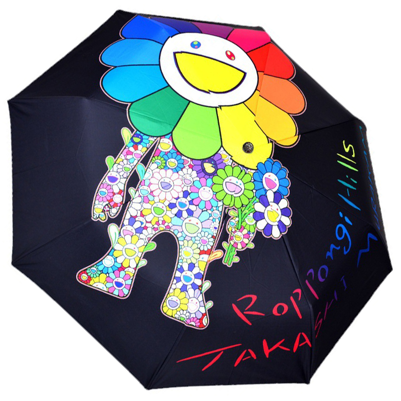 Зонт раскладной TAKASHI MURAKAMI дизайн 005 Черный цвет Черный Мульти Зонт раскладной TAKASHI MURAKAMI дизайн 005 Черный цвет Черный Мульти в Грозном | Loft Concept